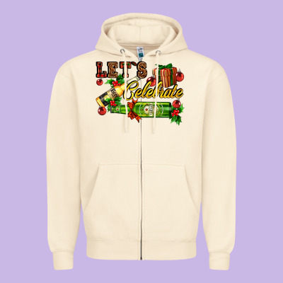 Let`s Celebrate With Beer Bottles Zipper Hoodie Designed By Adodesignshop