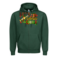 Sports Green let`s celebrate with beer bottles Zipper Hoodie - AdoDesignShop