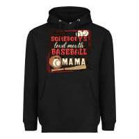 Black somebody's loud mouth baseball mama Heavyweight Hoodie - MaliasSmallBusiness