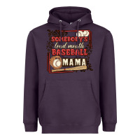 Plum somebody's loud mouth baseball mama Heavyweight Hoodie - MaliasSmallBusiness