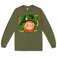Army Green st patricks elf Long Sleeve Tee - AdoDesignShop
