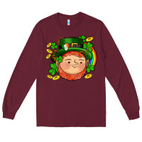 Burgundy st patricks elf Long Sleeve Tee - AdoDesignShop