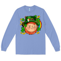 Colony Blue st patricks elf Long Sleeve Tee - AdoDesignShop