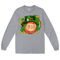 Heather Grey st patricks elf Long Sleeve Tee - AdoDesignShop