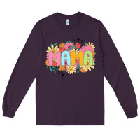 Plum floral mama Long Sleeve Tee - JahusDesignShop