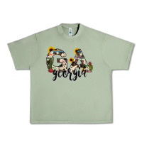 Oil Green georgia state cowhide serape cactus Urban Heavy Tee - RanaPortraitStore