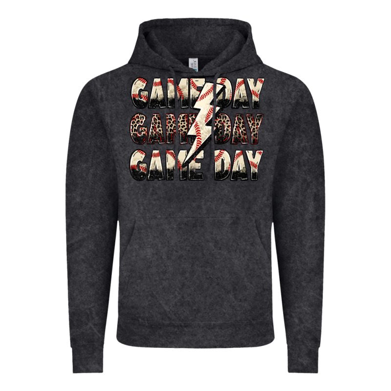 Game Day Game Day Baseball Lightning Bolt Vintage Hoodie by Zillion Design Studio | Teevron