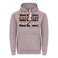 Vintage Zinc game day game day baseball lightning bolt Vintage Hoodie - Zillion Design Studio