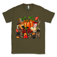 Army Green fall and  hockey  tis the season Classic Tee - AdoDesignShop