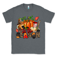 Charcoal Heather fall and  hockey  tis the season Classic Tee - AdoDesignShop