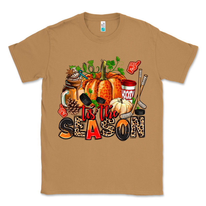 Fall And  Hockey  Tis The Season Classic Tee by AdoDesignShop | Teevron