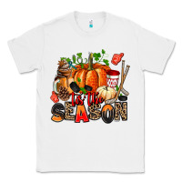White fall and  hockey  tis the season Classic Tee - AdoDesignShop