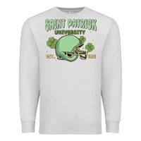 Dove Grey saint patrick university Premium Sweatshirt - MaliasSmallBusiness