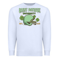 White saint patrick university Premium Sweatshirt - MaliasSmallBusiness