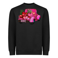 Black valentine's day heart cactus truck Heavyweight Sweatshirt - RanaPortraitStore