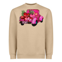 Mushroom valentine's day heart cactus truck Heavyweight Sweatshirt - RanaPortraitStore