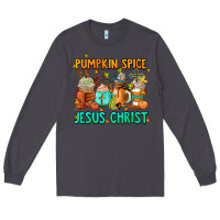 Smoke pumpkin spıce jesus christ coffee cups Long Sleeve Tee - AdoDesignShop