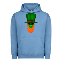 Pigment Pebble Blue St. Patrick' Day Gnome Urban Hoodie - Bettercallsaul