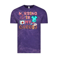 Cloud Purple nursing is my cardio Vintage Tee - BarkalooDesign