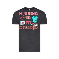 Vintage Black nursing is my cardio Vintage Tee - BarkalooDesign