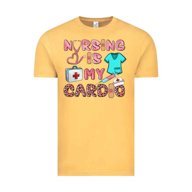 Nursing Is My Cardio Vintage Tee by BarkalooDesign | Teevron