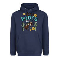 Navy let's rodeo Heavyweight Hoodie - MaliasSmallBusiness
