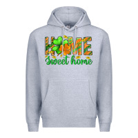 Heather Grey st.patrick home sweet home Premium Hoodie - BundleAndBundleShop