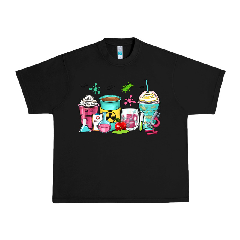 Science Teacher Coffee Cups Urban Heavy Tee by Zillion Design Studio | Teevron