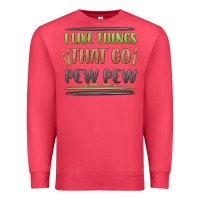 Cardinal i like things that go pew pew Premium Sweatshirt - MaliasSmallBusiness