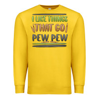 Lemon i like things that go pew pew Premium Sweatshirt - MaliasSmallBusiness