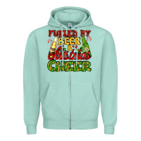 Seafoam fueled by beer and christmas cheer with beer bottles Zipper Hoodie - AdoDesignShop