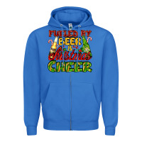 True Royal fueled by beer and christmas cheer with beer bottles Zipper Hoodie - AdoDesignShop