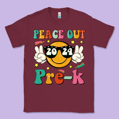 Peace Out 2024 Pre K Classic Tee Designed By Jahusdesignshop
