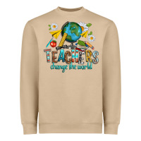 Teachers Change The World Heavyweight Sweatshirt | Teevron