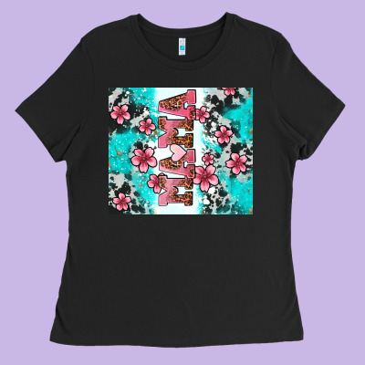 Floral Mama Ladies Tee Designed By Adodesignshop