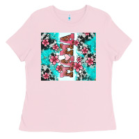 Bubblegum Pink floral mama Ladies Tee - AdoDesignShop