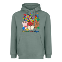 Sage take me out to the ballgame  autism baseball Heavyweight Hoodie - MaliasSmallBusiness