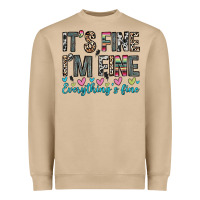 Mushroom it s fine i m fine everything s fine Heavyweight Sweatshirt - Zillion Design Studio