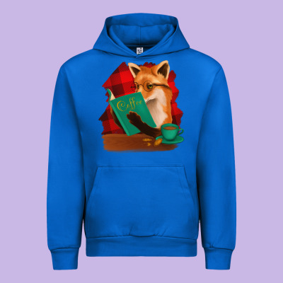 Fox With Coffee Urban Hoodie Designed By Bettercallsaul