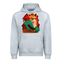 Heather Grey Fox with Coffee Urban Hoodie - Bettercallsaul