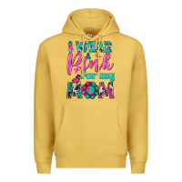Antique Gold I Wear Pink For My Mom Premium Hoodie - BundleAndBundleShop