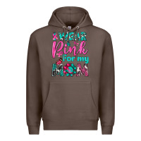 Coffee I Wear Pink For My Mom Premium Hoodie - BundleAndBundleShop