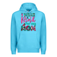 Ocean Blue I Wear Pink For My Mom Premium Hoodie - BundleAndBundleShop