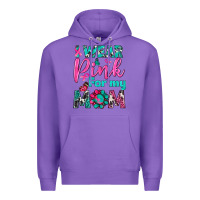 Purple I Wear Pink For My Mom Premium Hoodie - BundleAndBundleShop