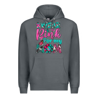 Rock I Wear Pink For My Mom Premium Hoodie - BundleAndBundleShop