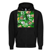 Black english class seamless pattern Zipper Hoodie - BundleAndBundleShop