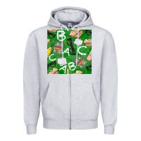 Heather Grey english class seamless pattern Zipper Hoodie - BundleAndBundleShop