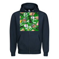 Navy english class seamless pattern Zipper Hoodie - BundleAndBundleShop