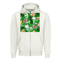 Oatmeal Heather english class seamless pattern Zipper Hoodie - BundleAndBundleShop