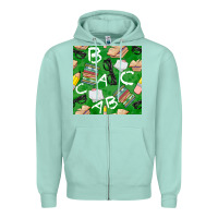 Seafoam english class seamless pattern Zipper Hoodie - BundleAndBundleShop